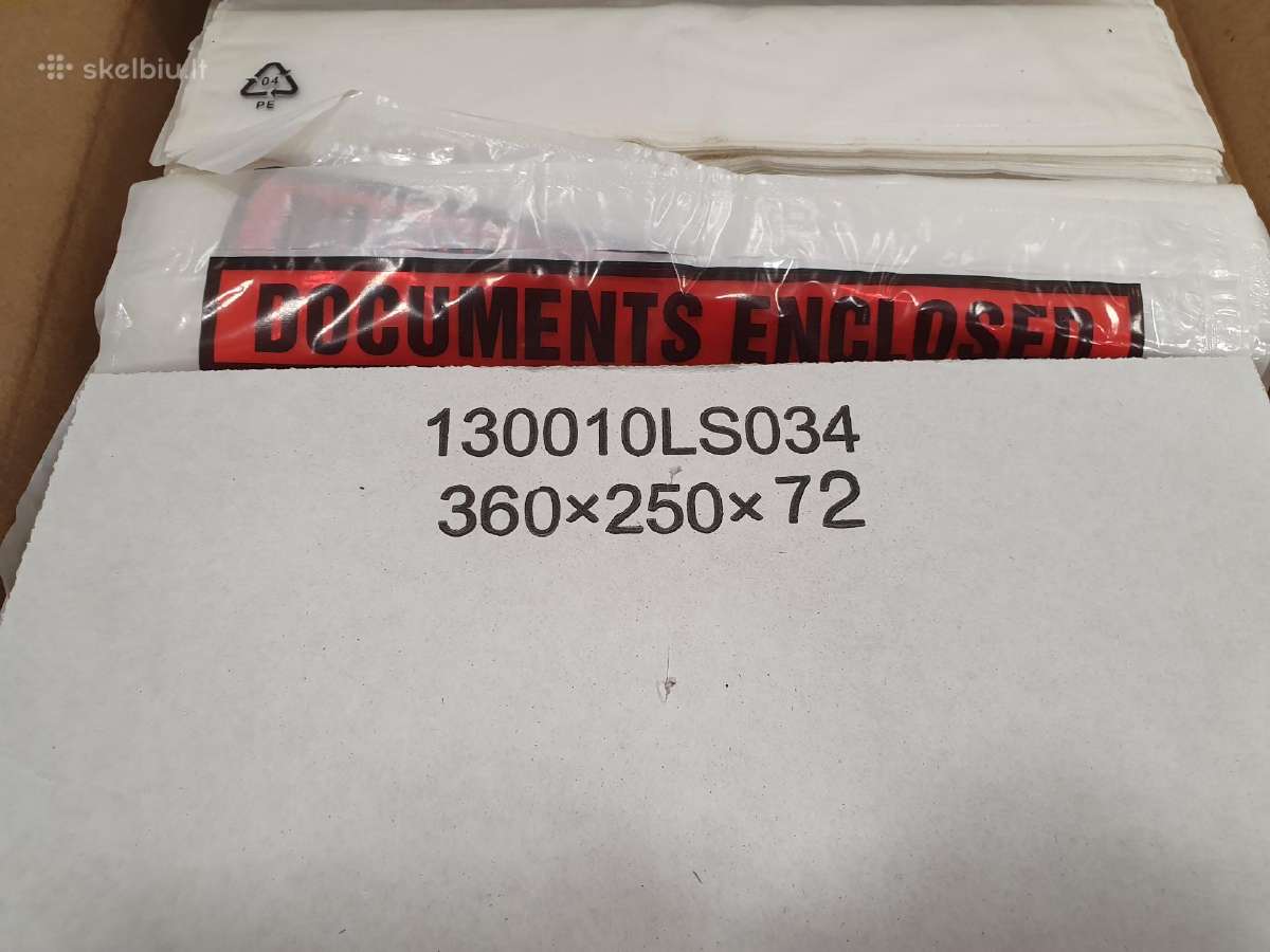 Lipnūs vokai dokumentams A5 „Documents Enclosed“ - nuotraukos Nr. 2