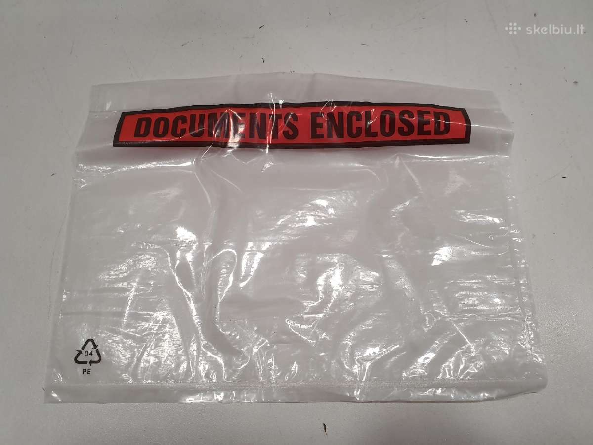 Lipnūs vokai dokumentams A5 „Documents Enclosed“