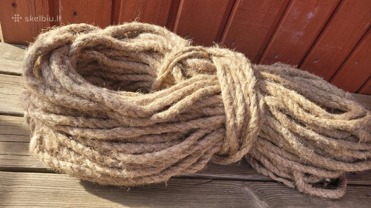 Virvė natūralaus (kanapių?) pluošto