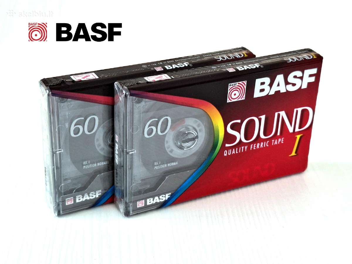 Basf Sound I 60 kasetės – naujos