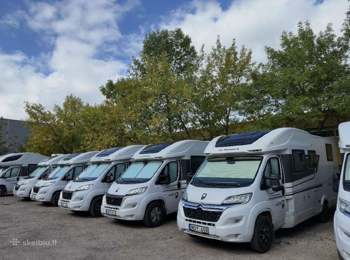 Adria Matrix ir Coral XL Premium kemperių nuoma