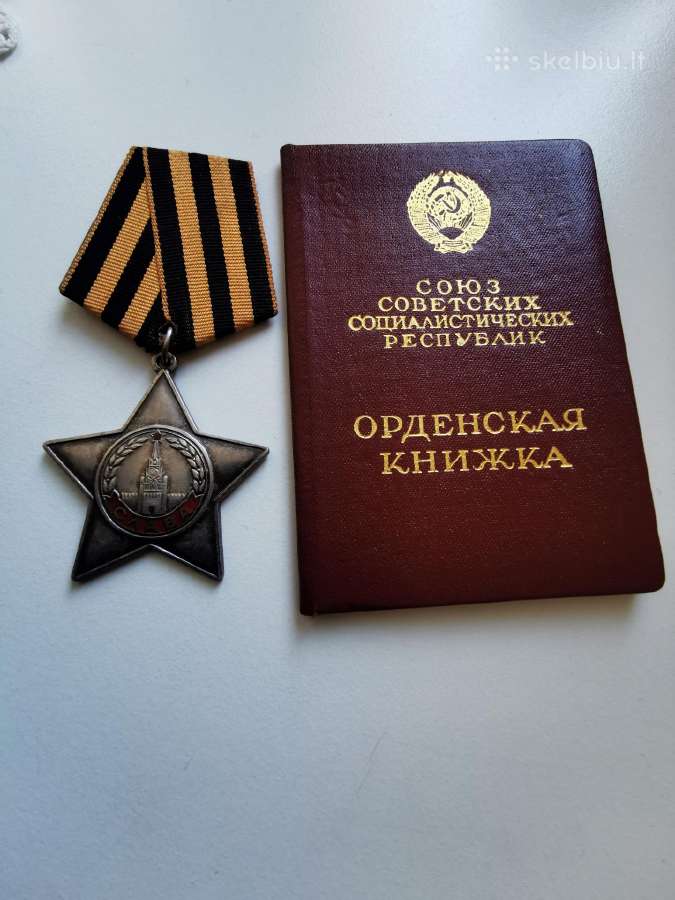 Sidabrinis ordinas su dokumentu