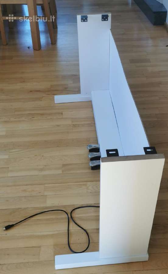 Kojos rėmas elektriniam pianinui baltos stalvos. - nuotraukos Nr. 2