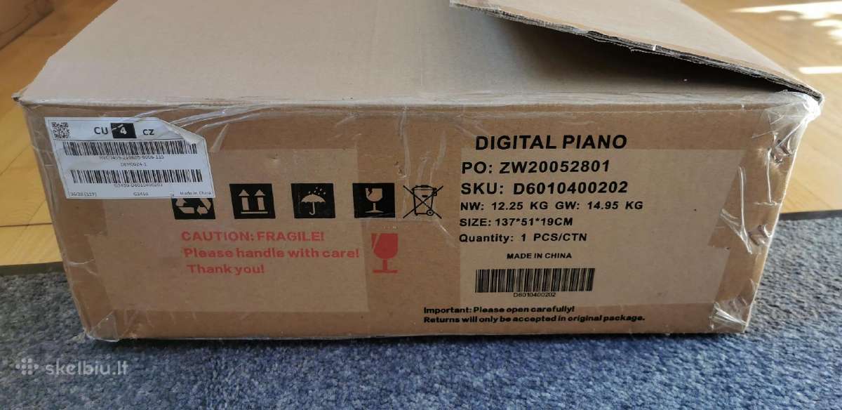 Kojos rėmas elektriniam pianinui baltos stalvos. - nuotraukos Nr. 9