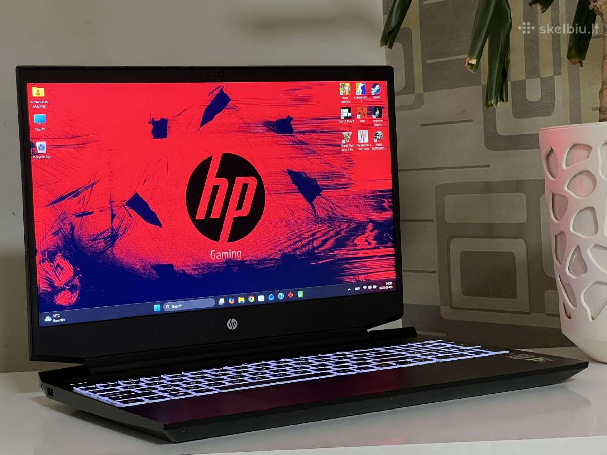 Parduodamas Pavilion Gaming su Rtx 3050, Ryzen 5. - nuotraukos Nr. 2