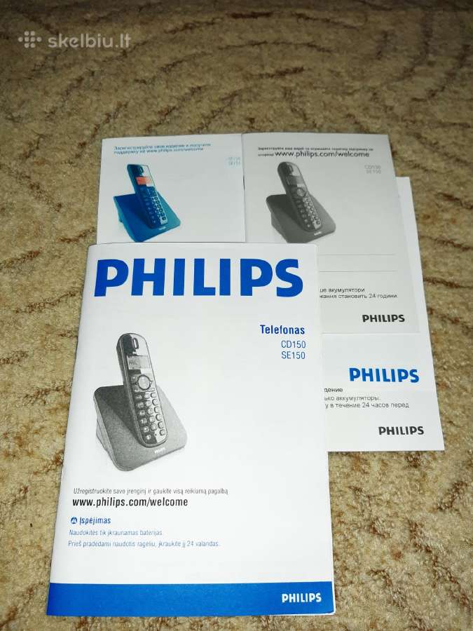 Bevielis namų / biuro telefonas Philips Se 150 - nuotraukos Nr. 3