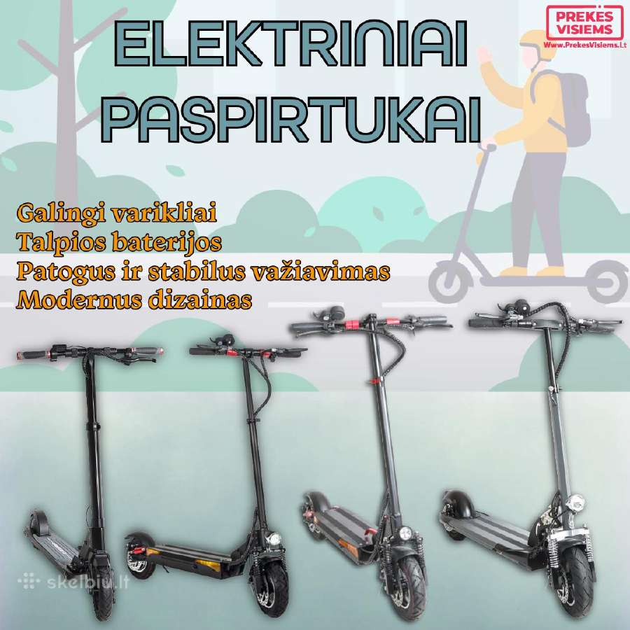 Elektriniai paspirtukai. Geriausia kaina!