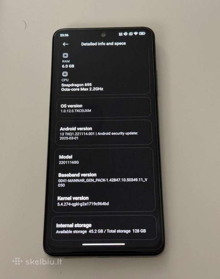 Redmi note 11 pro 5G.128gb. - nuotraukos Nr. 2
