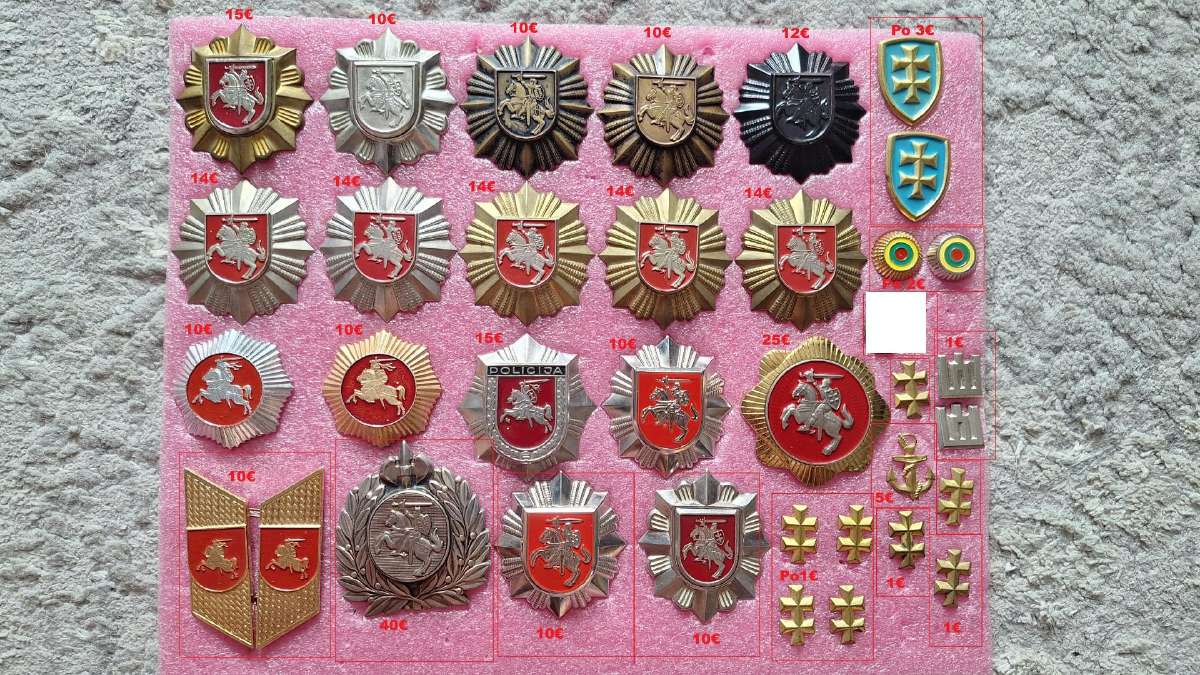 Policijos, Vsd,vst kokardas