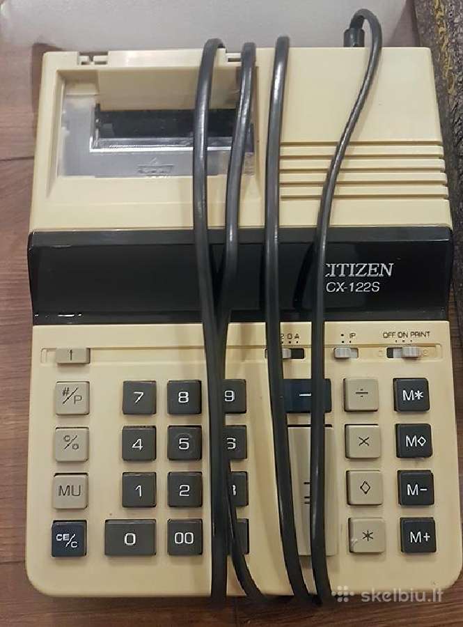 Buhalterinis kalkulatorius Citizen CX-122s - nuotraukos Nr. 2