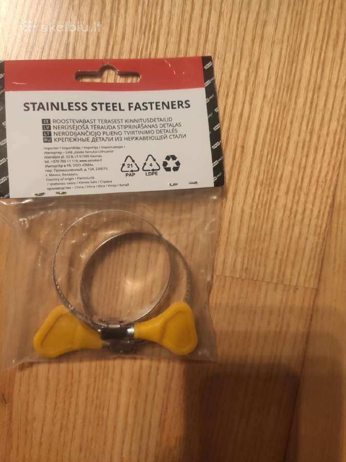 Raktinio tipo plastikinė rankenėlė žarnai.