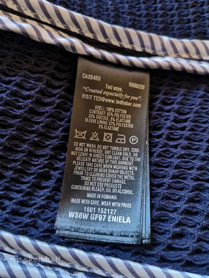 Ted Baker mėlynas švarkelis su užtrauktuku - nuotraukos Nr. 10