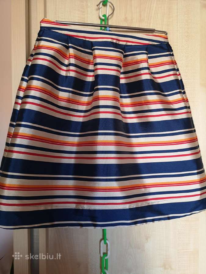 Oilily margas dryžuotas klostuotas sijonas