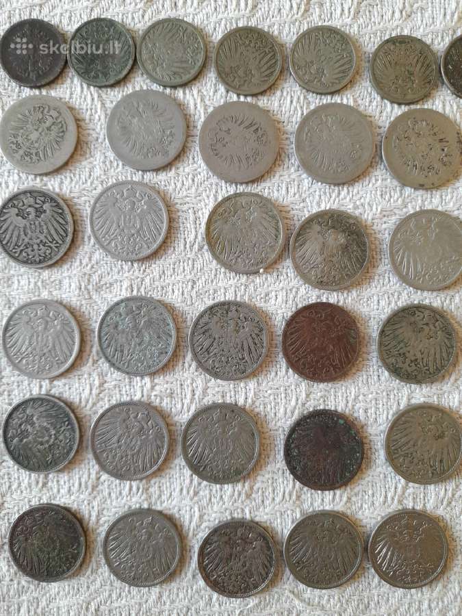 5 ir 10 pfennig 1875-1915 /Vokietija/ - nuotraukos Nr. 4