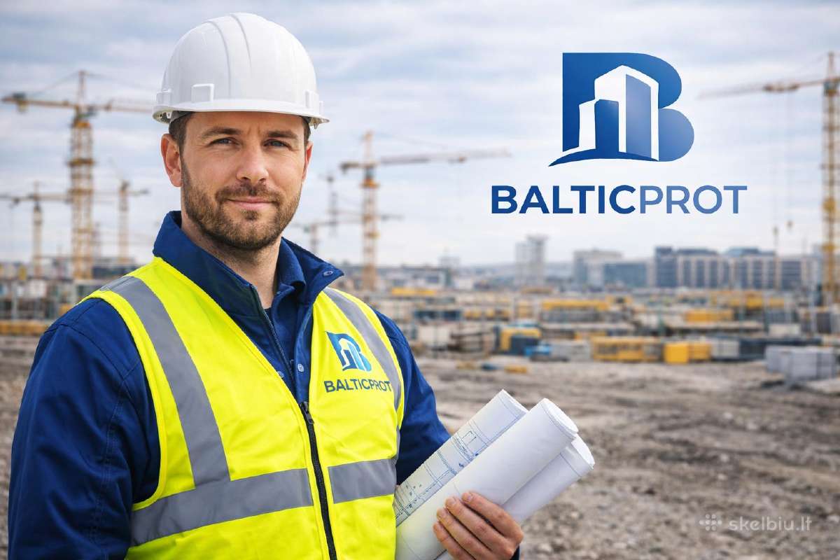 Pagalbinis nuo 1200€ / подсобный рабочий от 1200€