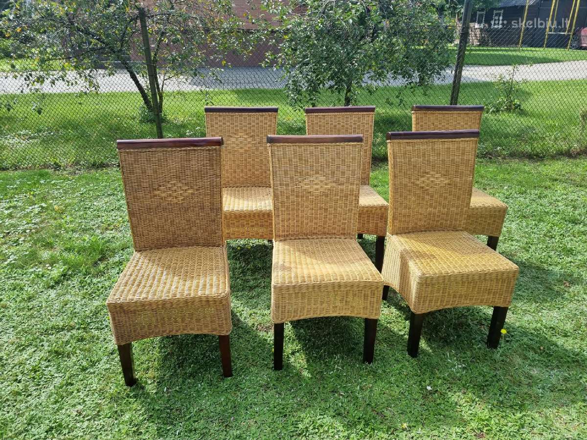 Parduodamos pintos kėdės – 6 vnt