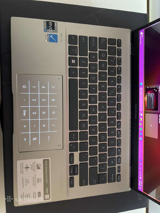 Asus Zenbook 14 Oled / i5-1240p / 8gb RAM / 512gb - nuotraukos Nr. 2