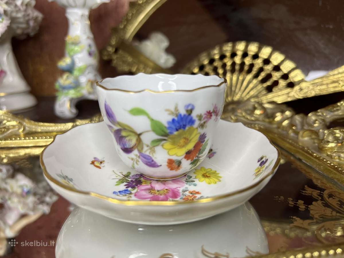 Meissen porceliano trio