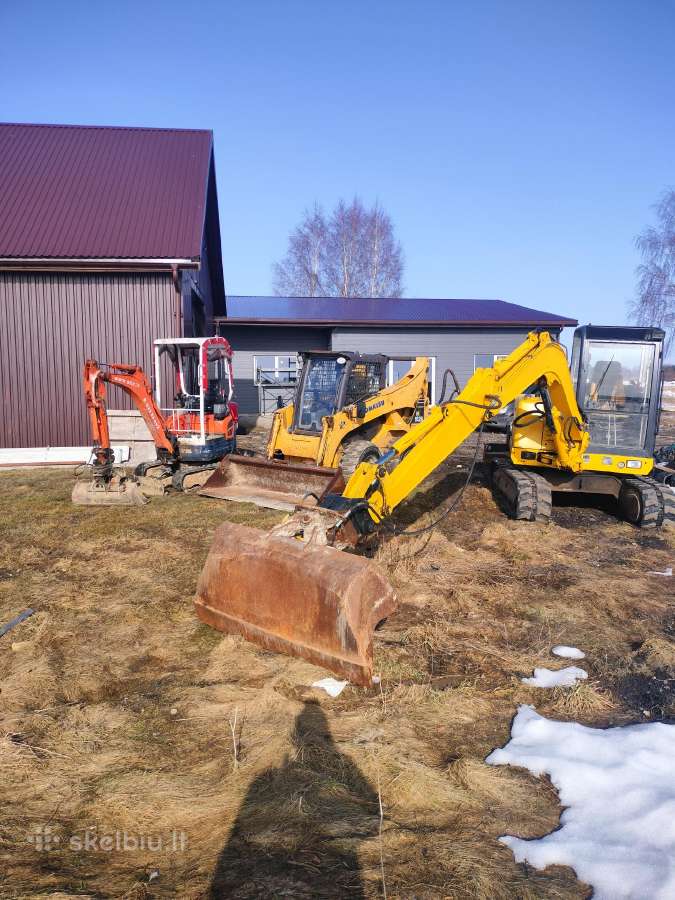 Mini ekskavatoriaus ir mini krautuvo Bobcat nuoma - nuotraukos Nr. 6