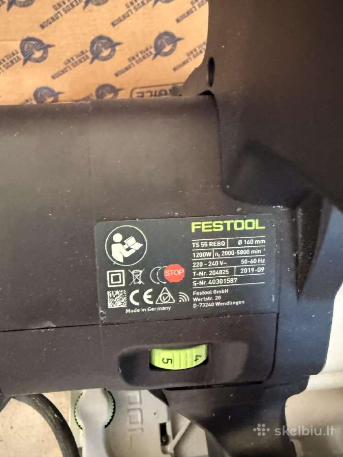Festool Ts 55 Rebq įgilinamasis pjūklas - nuotraukos Nr. 6