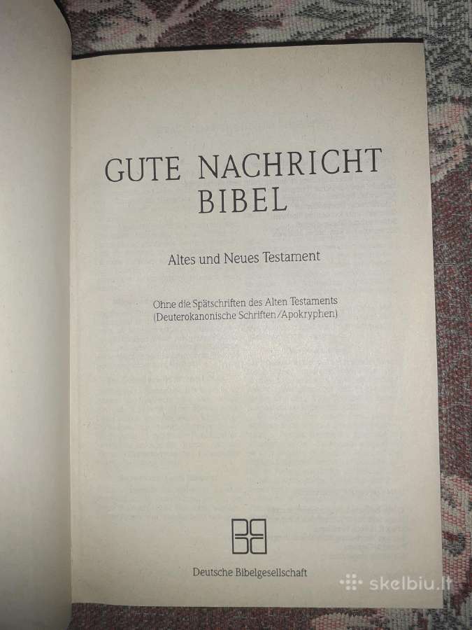 Biblija šventasis raštas vokiečių kalba - Bibel - nuotraukos Nr. 3