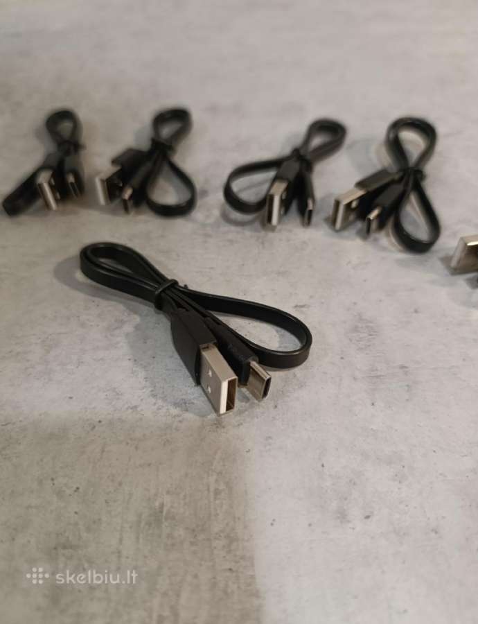 Nauji Usb-c kabeliai su duomenų perdavimu.