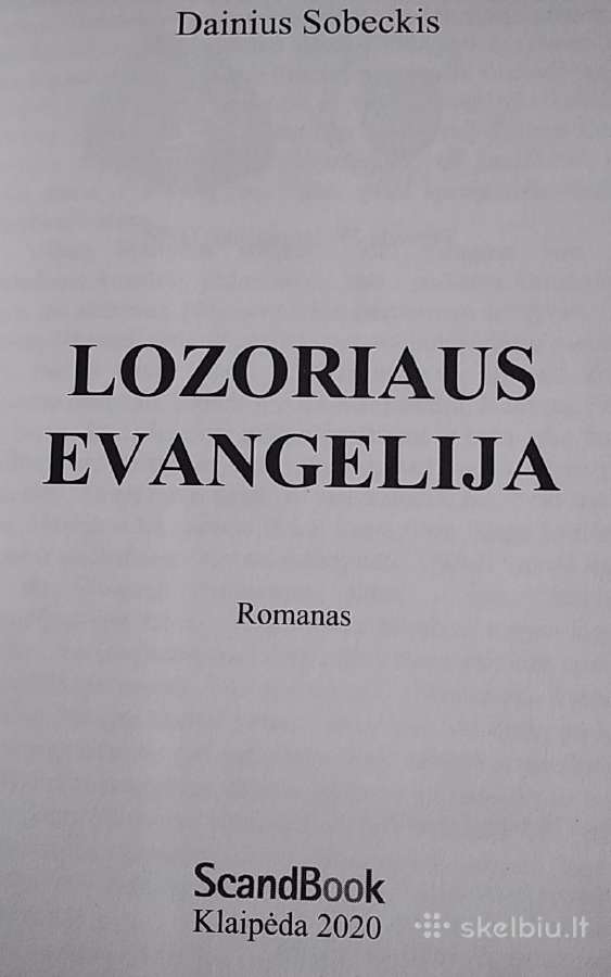Lozoriaus evangelija - nuotraukos Nr. 2