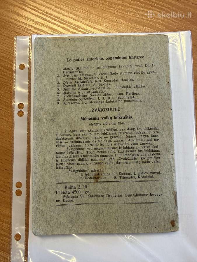 Katekezės. Medžiaga katekizmo pamokoms. 1929 m. - nuotraukos Nr. 7