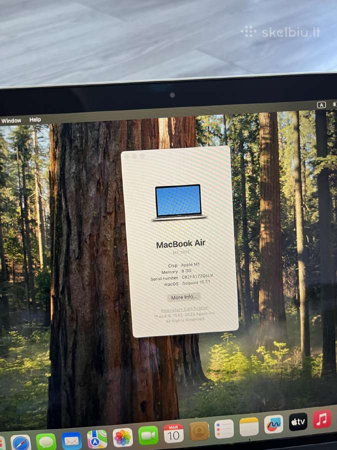 MacBook Air M1 8gb/256gb - nuotraukos Nr. 7