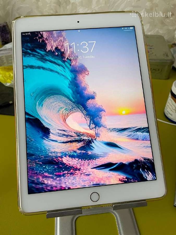 iPad Air 2 puikios būkles + dėklas + stovas - nuotraukos Nr. 3