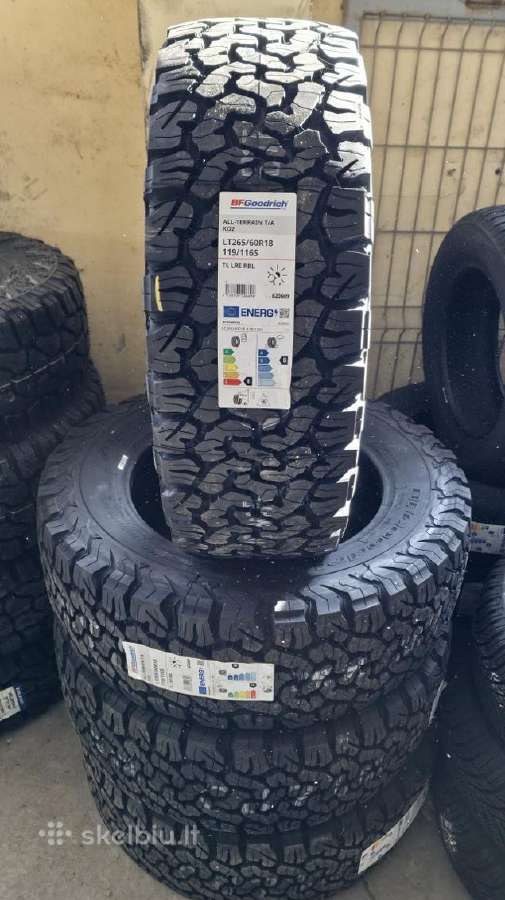 Naujos Bfgoodrich 265/60r18 All-terrain A/t Ko2