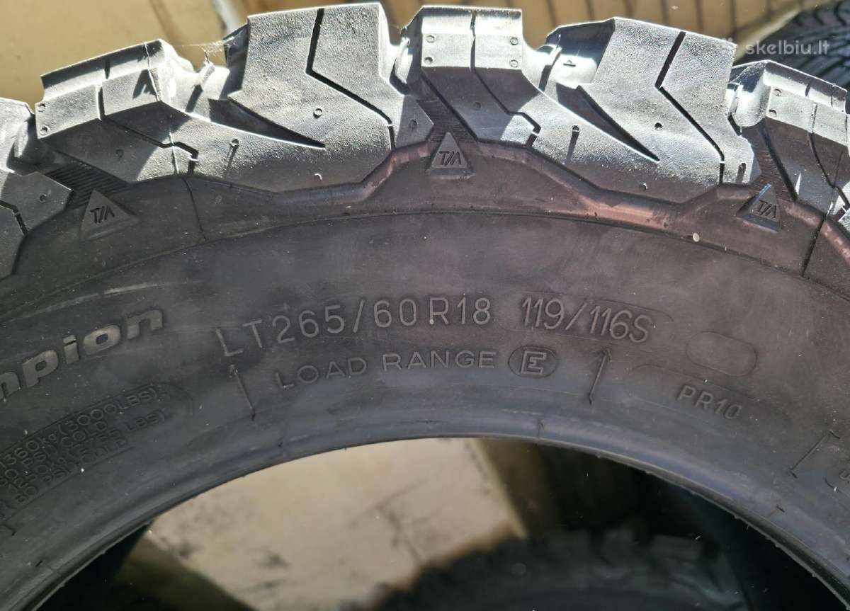 Naujos Bfgoodrich 265/60r18 All-terrain A/t Ko2 - nuotraukos Nr. 6
