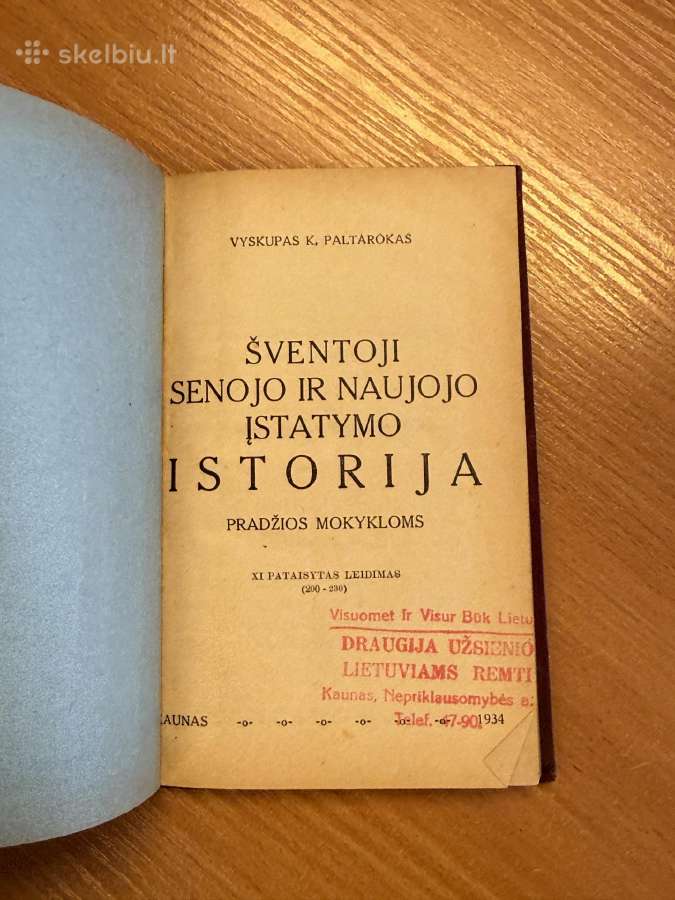 Šventoji senojo ir naujojo įstatymo istorija 1934 - nuotraukos Nr. 3