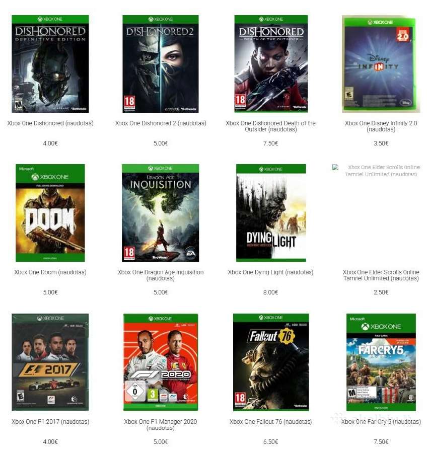 Xbox One, Xbox 360 naudoti žaidimai - nuotraukos Nr. 4