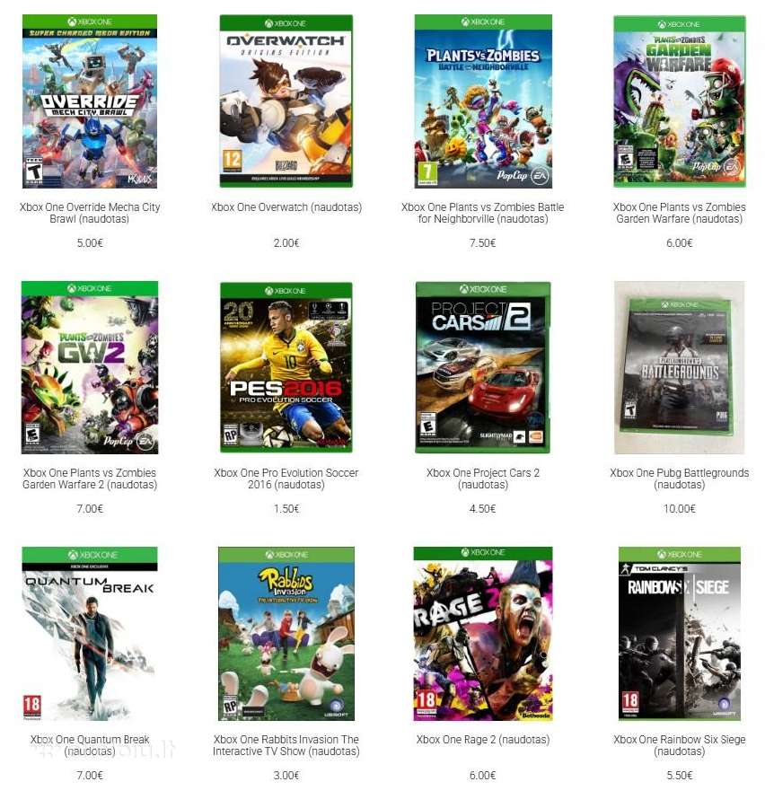 Xbox One, Xbox 360 naudoti žaidimai - nuotraukos Nr. 10