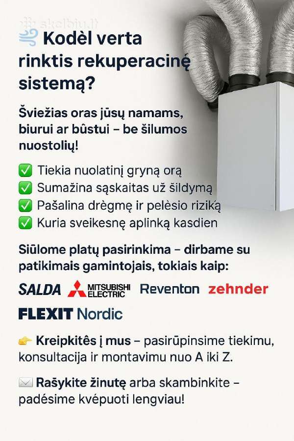 Rekuperacine sistema - nuotraukos Nr. 3