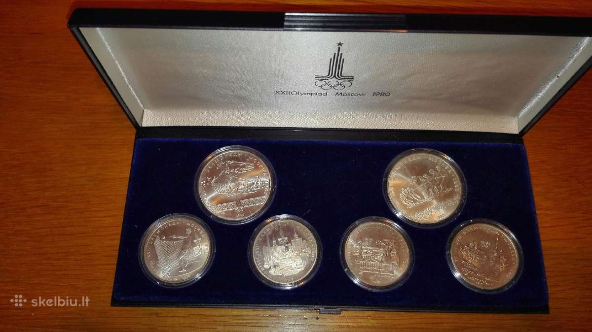 Maskvos olimpiada 80,28 monetos,630 gr sidabro - nuotraukos Nr. 4