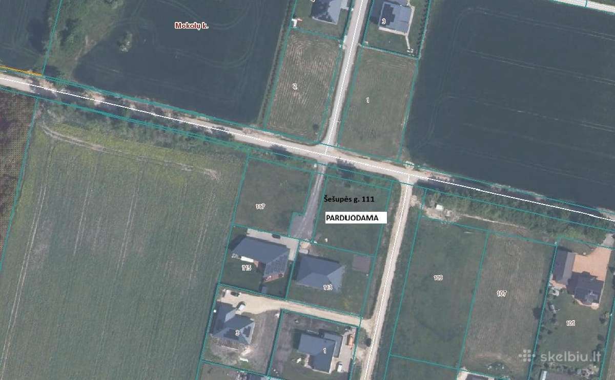 Parduodamas 11,44a. sklypas Šešupės gatvėje