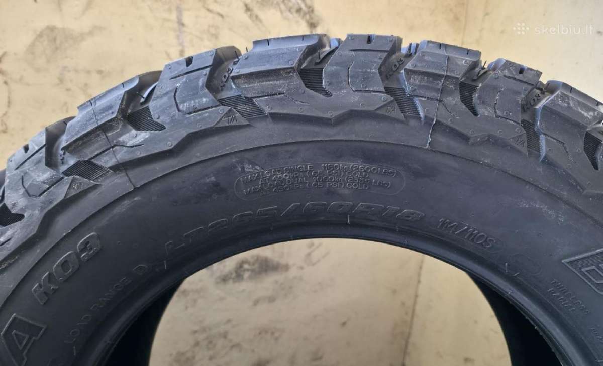 Naujos Bfgoodrich 265/60r18 All-terrain T/a Ko3 - nuotraukos Nr. 5