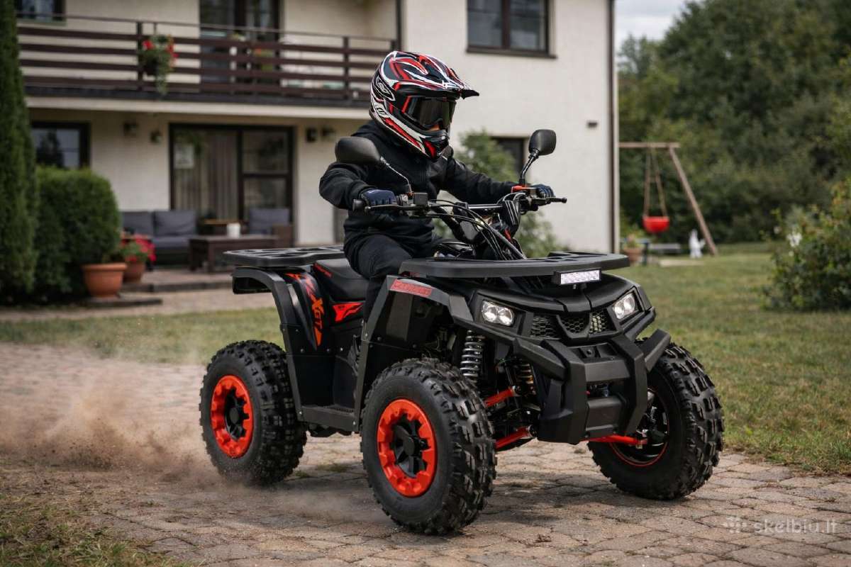 Benzininis keturratis 125 cc tao motor fourcraft