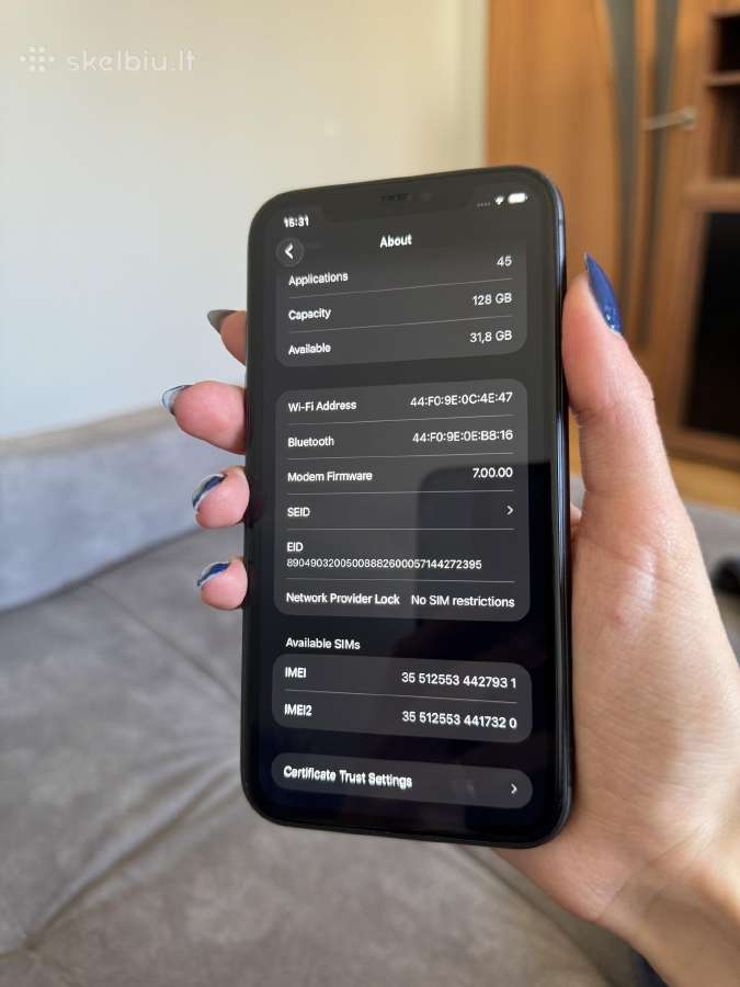 iPhone 11, 128gb, Juodas - nuotraukos Nr. 5