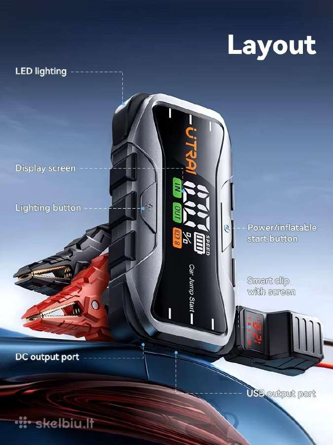 Utrai Užvedėjas Booster Powerbank - nuotraukos Nr. 21
