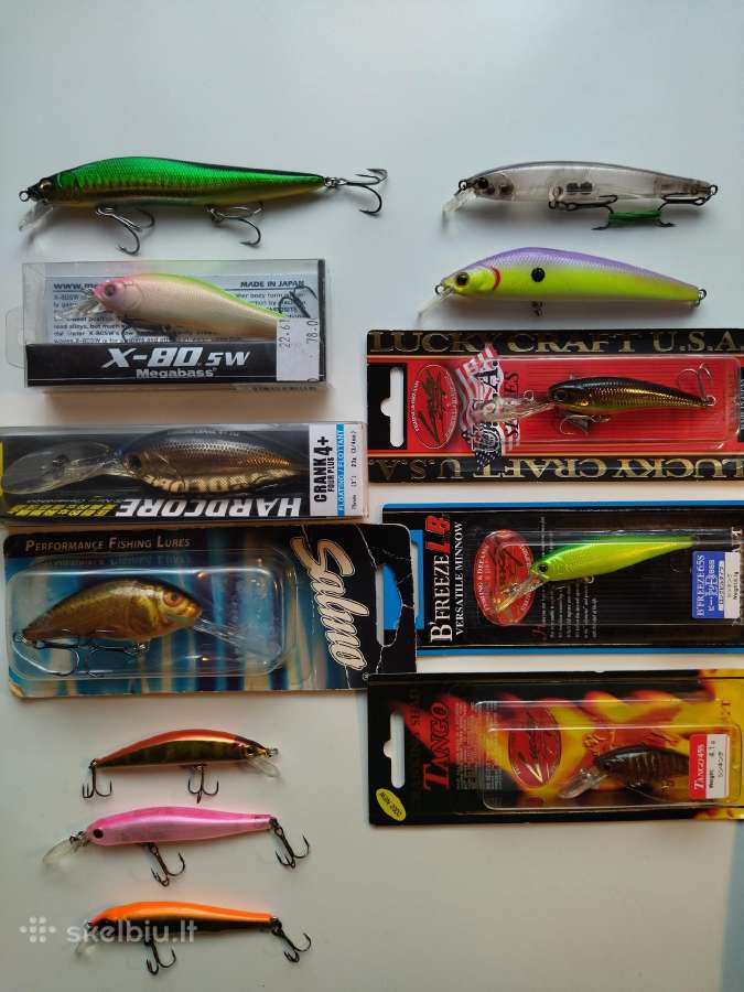 Megabass, Lucky craft, You-zuri, Rapala vobleriai