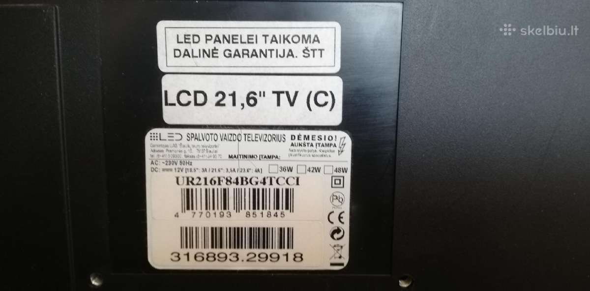TV, Šiauliu Tauro gamybos. - nuotraukos Nr. 7