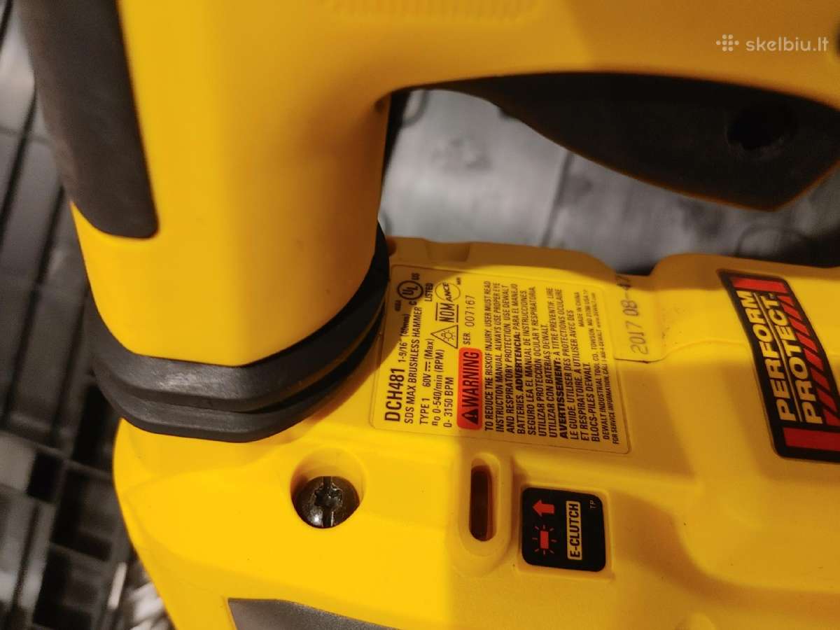 Dewalt dch 481 perforatorius - nuotraukos Nr. 2