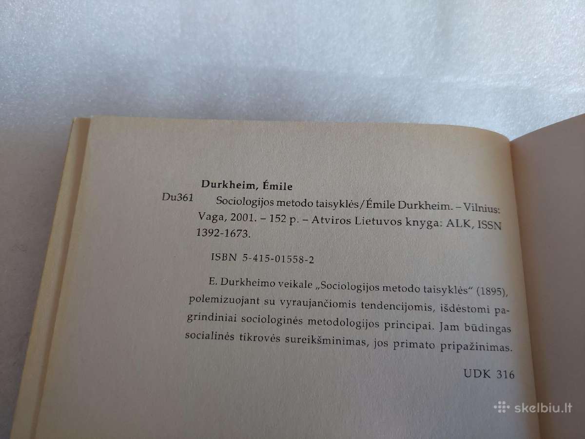 Sociologijos metodo taisyklės - nuotraukos Nr. 7