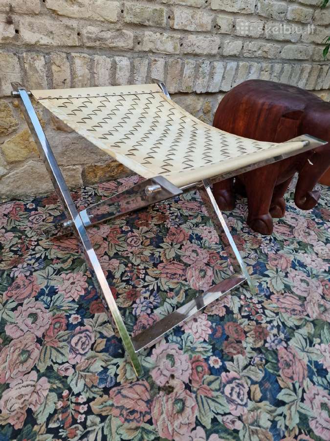 Vintažinis mid century Bauhaus st.pufas - nuotraukos Nr. 5