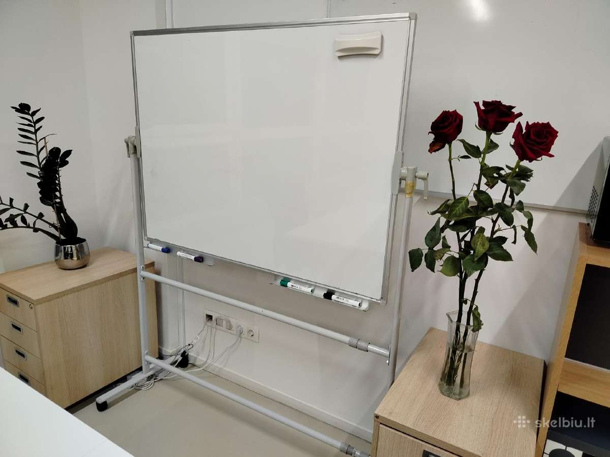 Biuro magnetinės lentos su stovu: