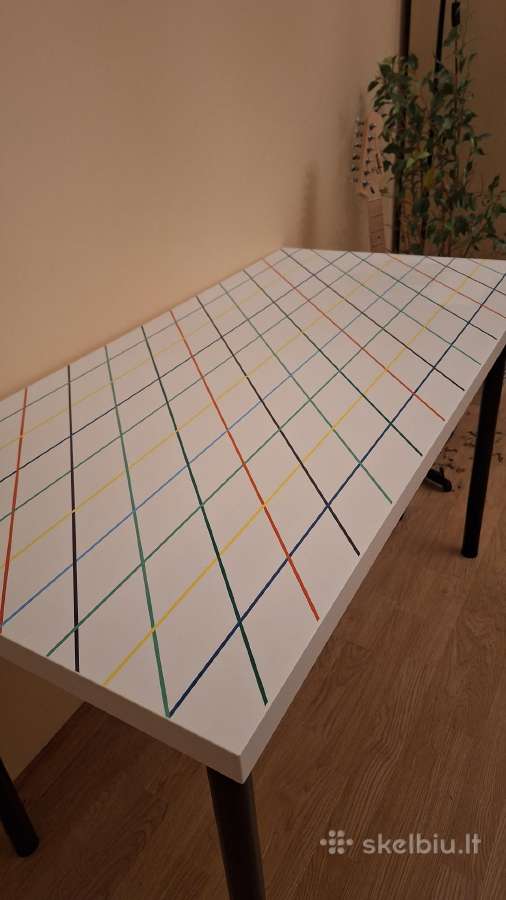 Žaismingas naujas Ikea rašomasis stalas 120x60 - nuotraukos Nr. 3