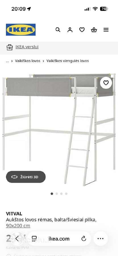 Ikea lova Vitval - nuotraukos Nr. 4